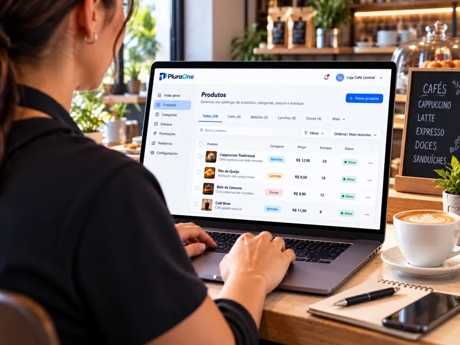 Gestão de produtos no portal PluraOne